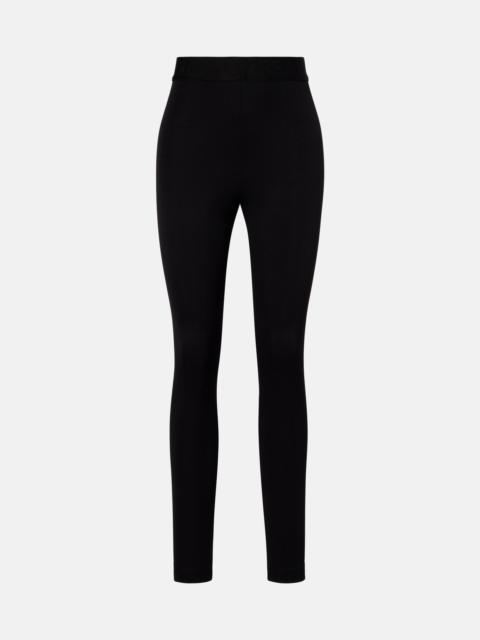 Logo high-rise leggings