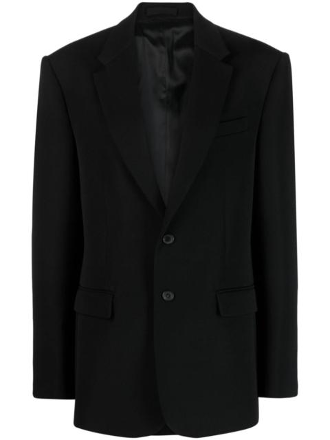 relaxed-fit single-breasted blazer