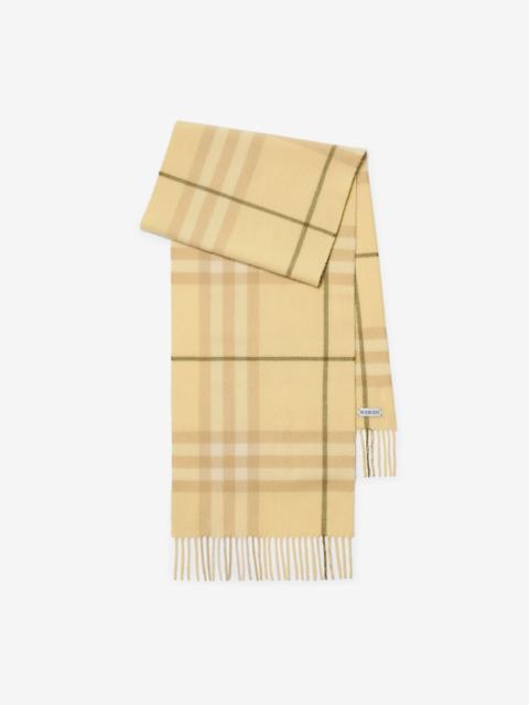 Check Cashmere Scarf