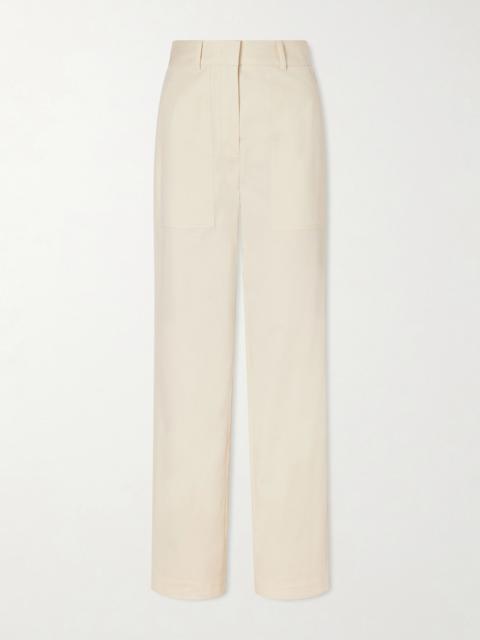 Jaber Cotton-blend Straight-leg Pants