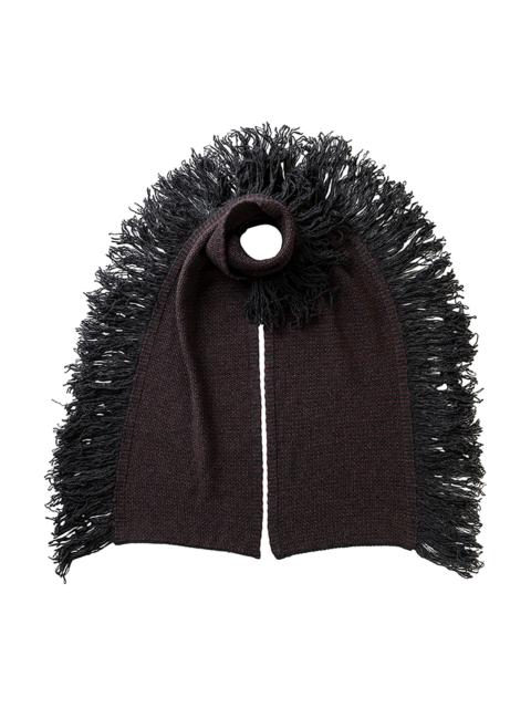 Fringed Cashmere Purple Scarf