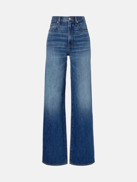 Eva faded wide-leg jeans