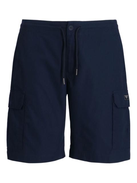 logo-appliqué shorts