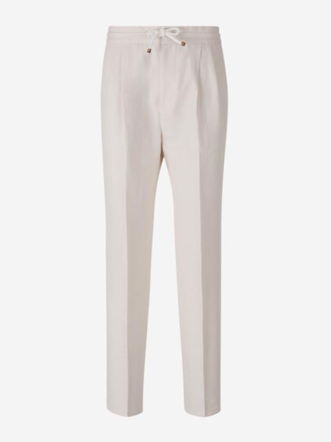 STRAIGHT LINEN TROUSERS