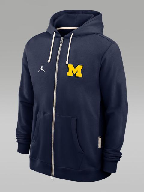 Michigan Sideline Men's Jordan Brand Dri-FIT College Full-Zip Hoodie