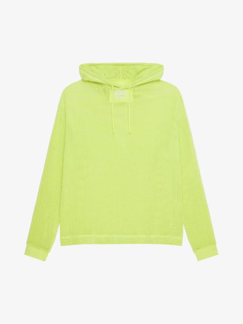 HOODED T-SHIRT IN MESH