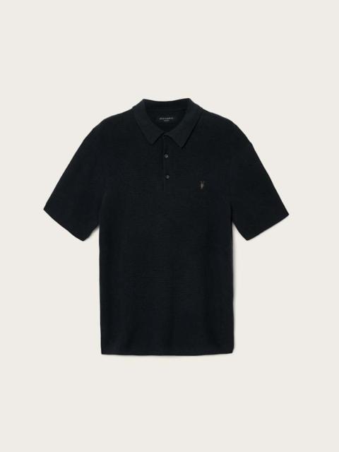ASPEN WAFFLE TEXTURE RAMSKULL POLO SHIRT