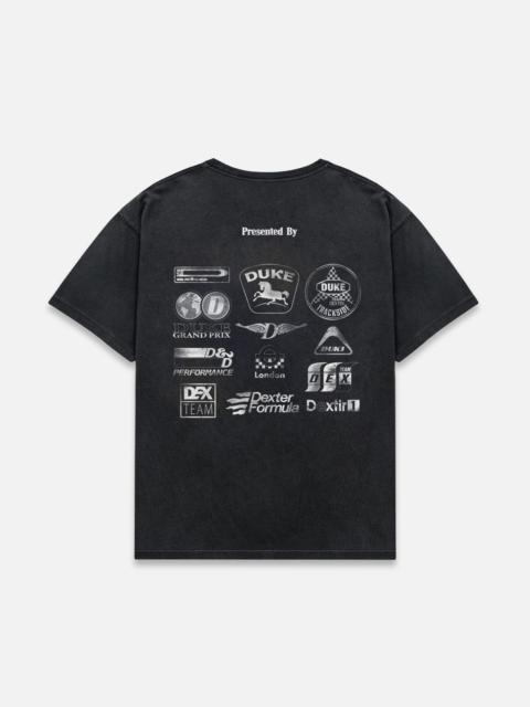 DR Sponsors Washed Black Mono T-Shirt