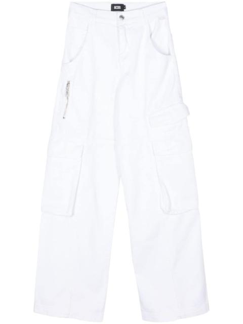 logo-lettering trousers