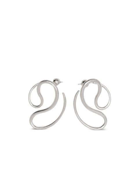 curved-line earrings