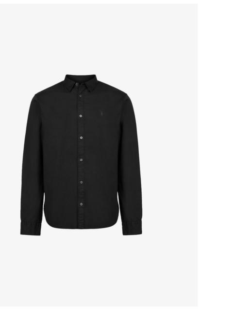 Hawthorne Logo-Embroidered Slim-Fit Stretch Cotton Shirt