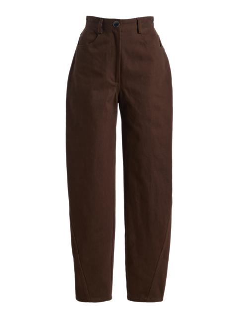 Twist Seam Denim Jeans brown