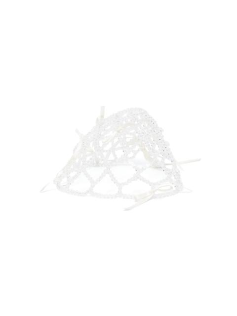 Simone Rocha crystal beded headpiece | REVERSIBLE