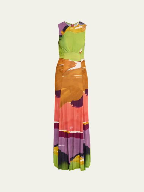 x Helen Frankenthaler Lana Sleeveless Jersey Maxi Dress