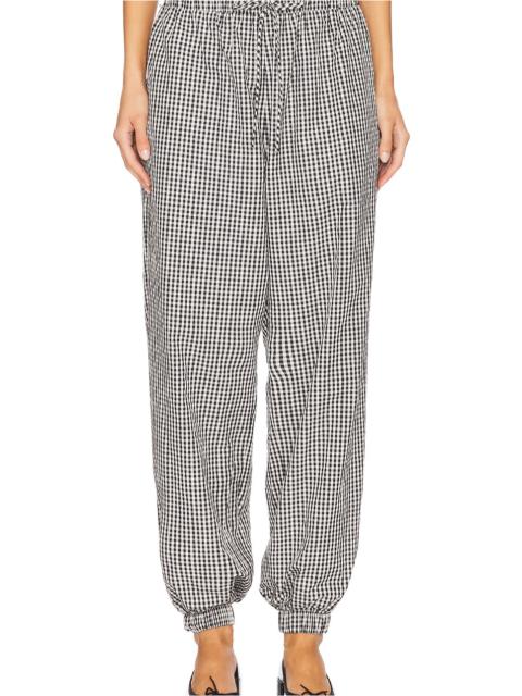 Kennedy Ruffle Gingham Track Pant