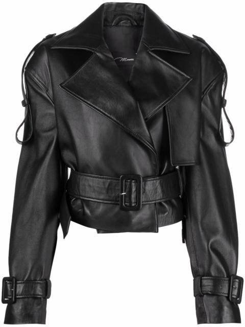 Hana cropped biker jacket
