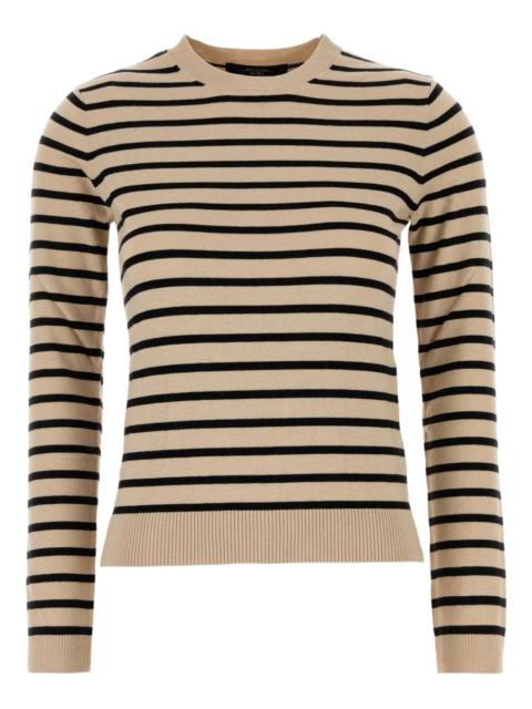 striped-pattern sweater