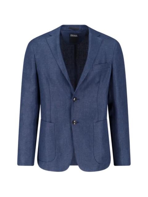 button single-breasted blazer