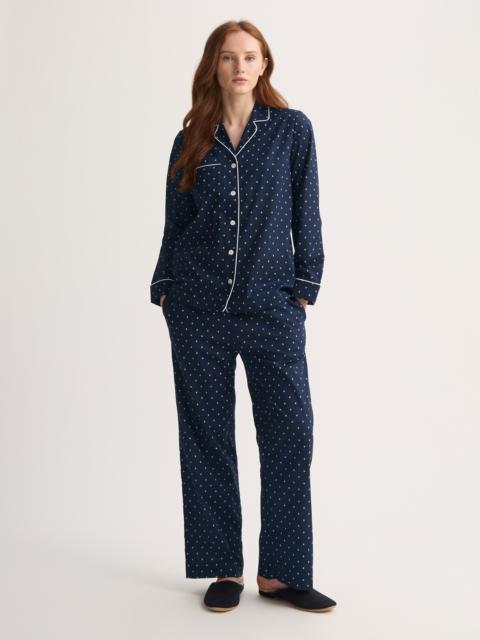 Women's Pajamas Cotton Batiste Navy Blue Starburst Print