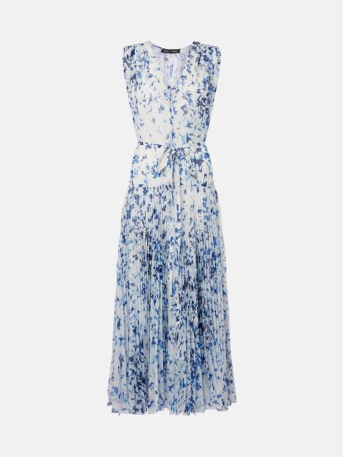 Patt printed chiffon maxi dress