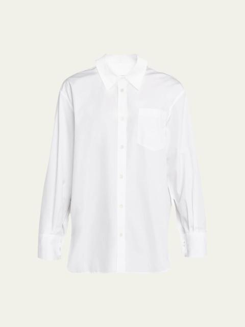 Oversized Long-Sleeve Tunic Shirt