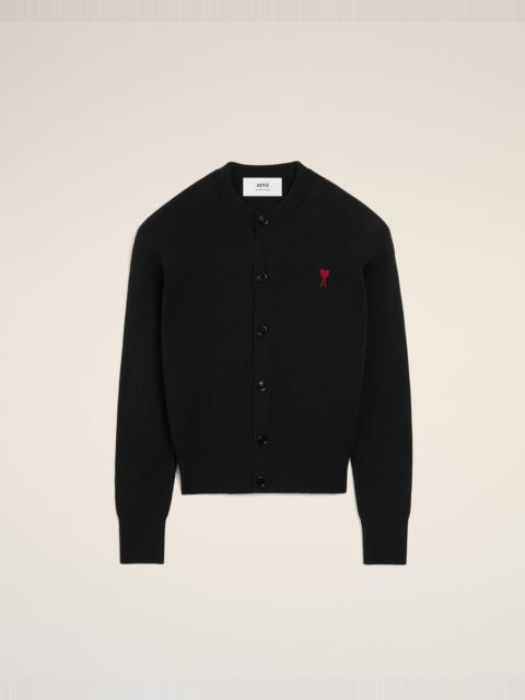 BLACK WOOL AMI DE COEUR CARDIGAN