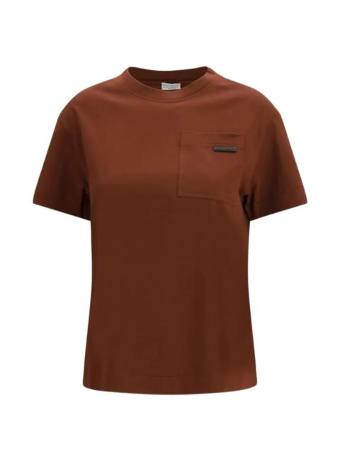 chest-pocket crew-neck T-shirt