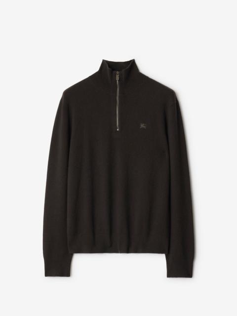 Cashmere Blend Half-zip Sweater