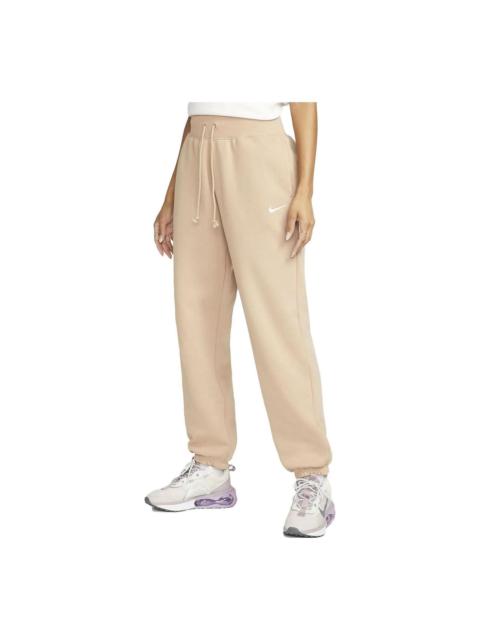 (WMNS) Nike Sportswear Phoenix Fleece High-Waisted Oversized Tracksuit Bottoms 'Hemp' DQ5887-200