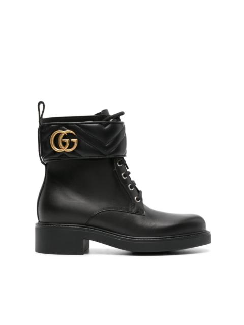 logo-plaque ankle boots