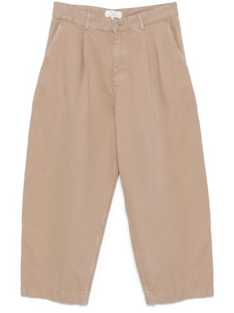 pleated carpenter trousers