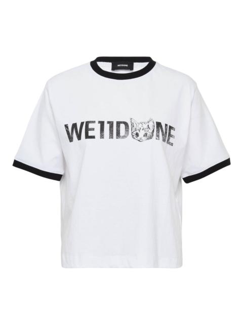 Black Womens Amber Logo Cropped Tee