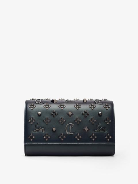 Paloma black leather clutch