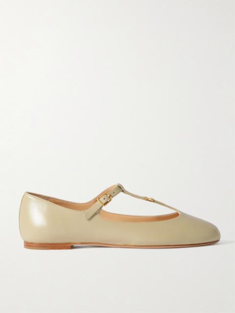 Marcie Embellished Leather Ballet Flats