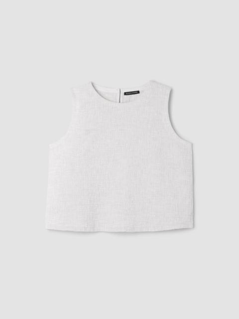 Organic Cotton Doubleweave Round Neck Tank