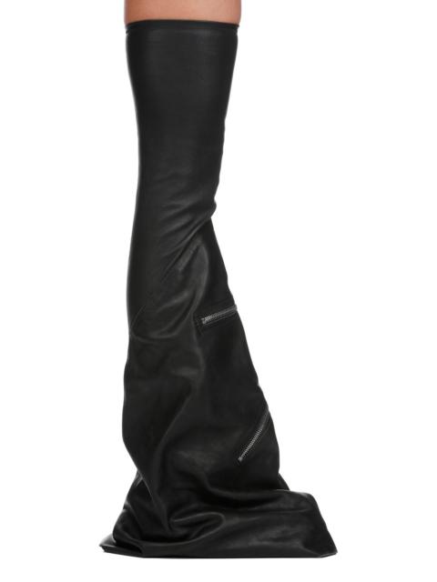 Cargoflares zip-embellished leather boots