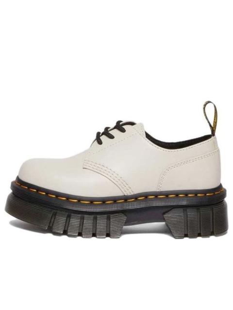 (WMNS) Dr. Martens Audrick Nappa Leather Platform Shoes 'Cobblestone Grey' 27147055