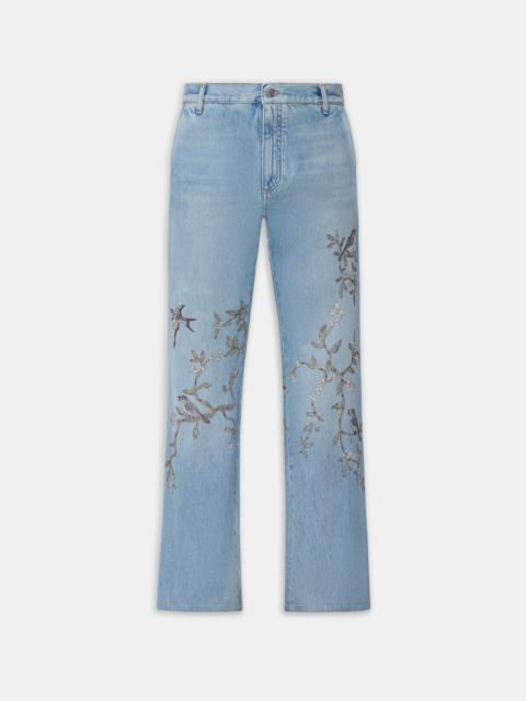 FLORAL EMBELLISHED JEAN