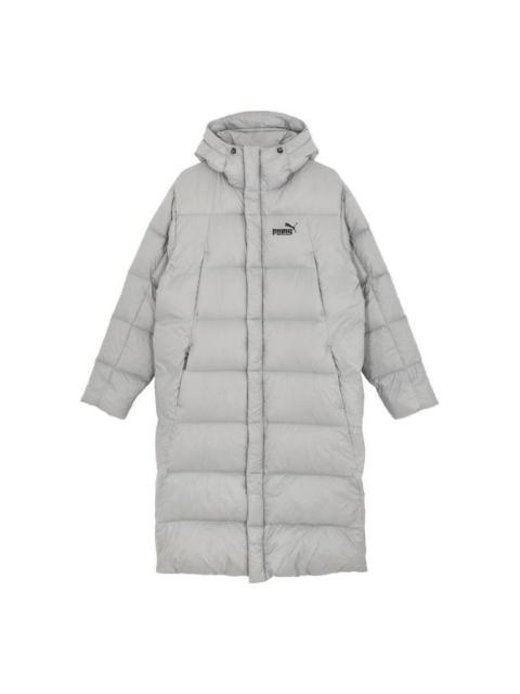 PUMA Lightweight Hooded Down Coat 'Grey' 678345-14
