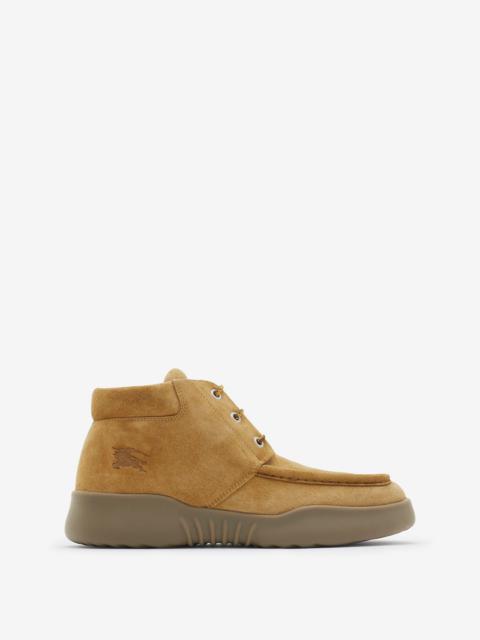 Suede Log Boots