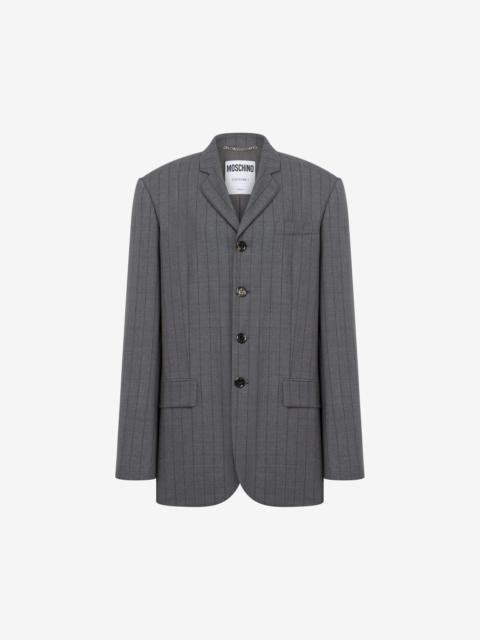 WOOL PINSTRIPE JACKET
