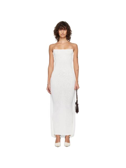 Off-White 'The Plumetis knit' Maxi Dress