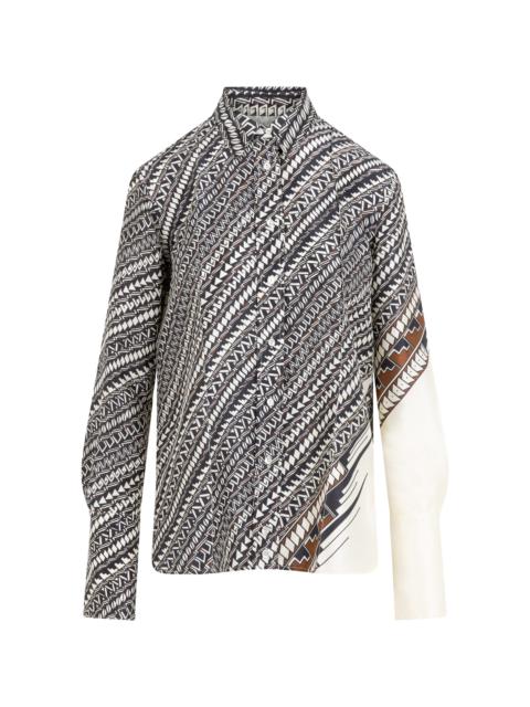 Alex Jurado-Printed Silk Shirt multi