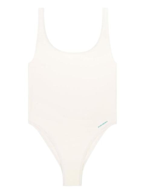 Carla logo-print swimsuit