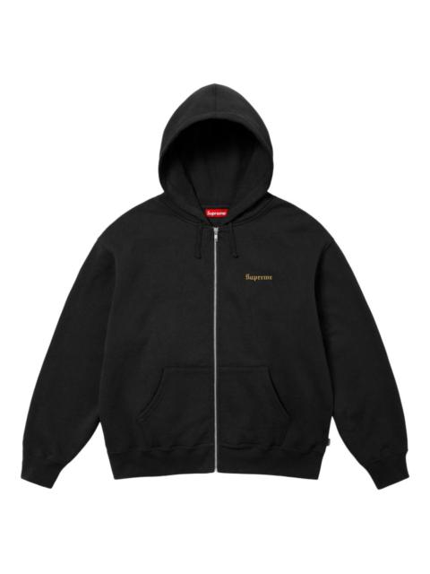 crest zip-up "SS 25 - Black" hoodie
