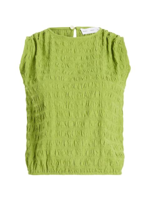 Bradley textured crew-neck blouse