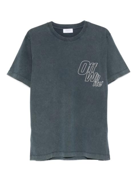 outline-arrow logo-print T-shirt