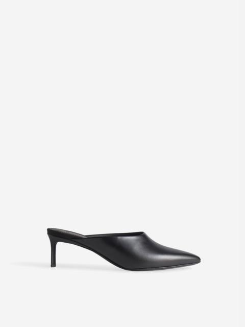 Pointed Toe Mule in Calf Skin Leather