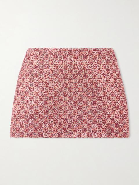 Metallic Tweed Mini Skirt