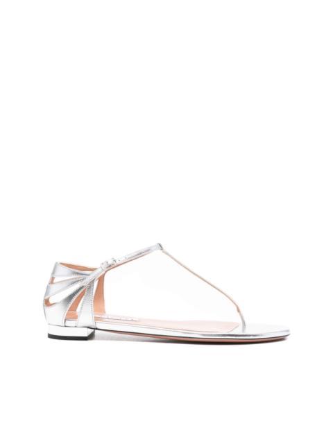 Frida leather T-bar flat sandals